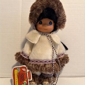 Precious Moments Children of the World Doll with Brown Fur